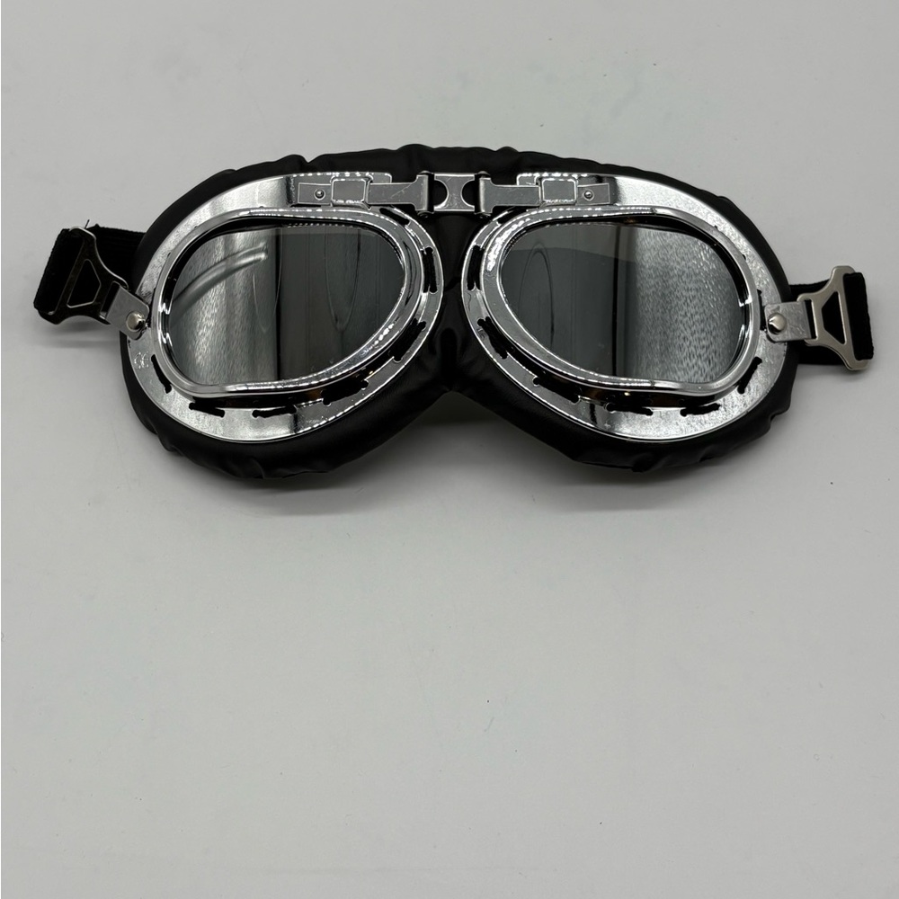 Black and Silver Aviator Glasses